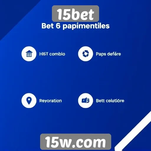 Novos métodos de pagamento disponíveis no 15bet